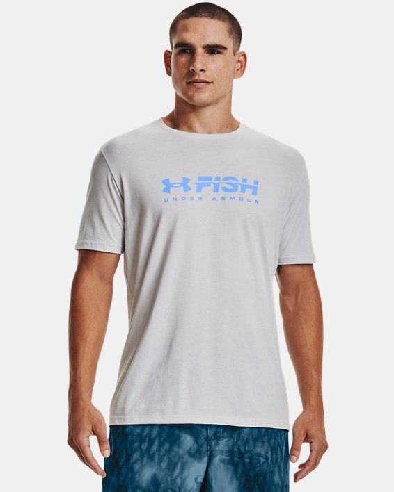 Men's UA Fish Strike T-Shirt, Gray, pdpMainDesktop image number 0